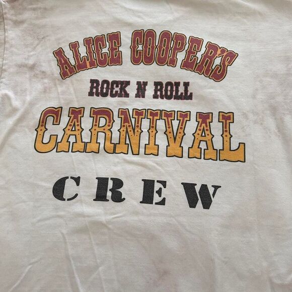 Vintage style snake head Alice Cooper Tie-Dye Band Tee Alt Rock Grunge M unisex - Picture 5 of 5